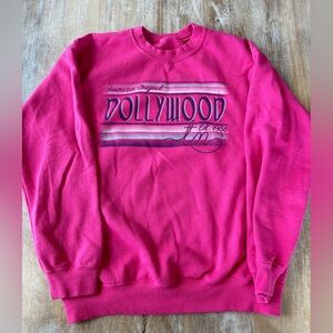 Authentic Dollywood sweatshirt hot pink